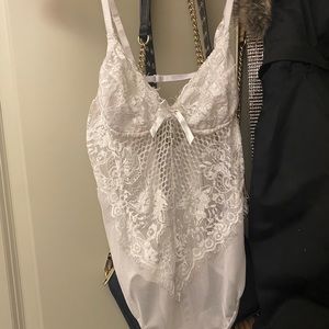 White Lace Bodysuit